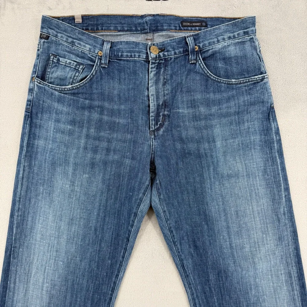 Citizens of‎ Humanity Perfect Straight Leg Jeans Blue Mens Made in USA Size 38 - Picture 10 of 16